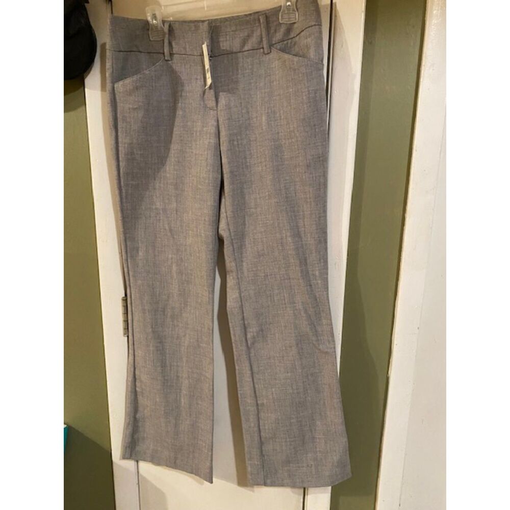 New York & Company Women's Straight Leg Pants in Light Gray